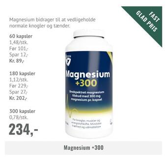 Helsam Magnesium +300 tilbud