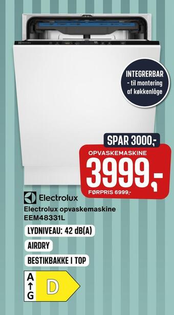 Skousen Electrolux opvaskemaskine eem48331l tilbud