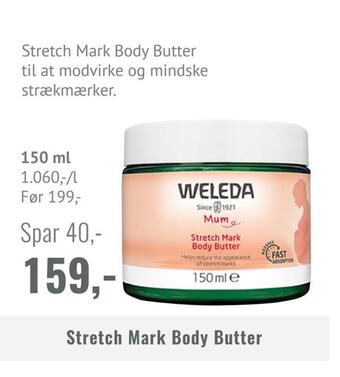 Helsam Stretch mark body butter tilbud