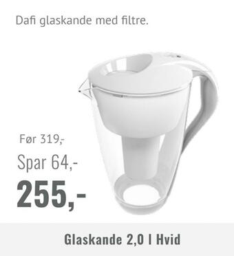 Helsam Glaskande 2,0 l hvid tilbud