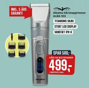 Skousen Albaline hår/skægtrimmer alba-103 tilbud