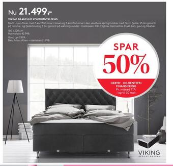 SENG Viking brahehus kontinentalseng tilbud