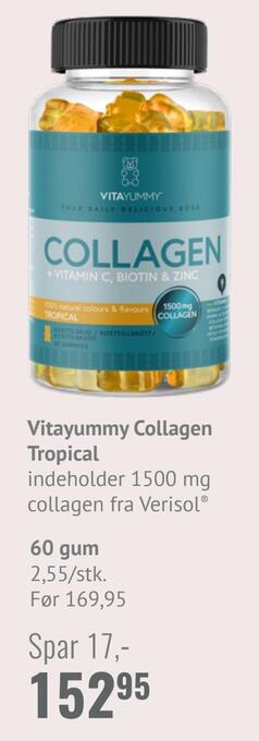 Din Lokale Helsekost Vitayummy collagen tropical tilbud