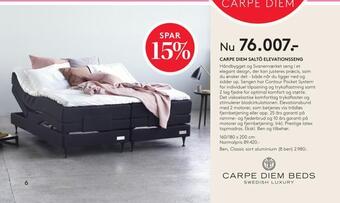 SENG Carpe diem saltö elevationsseng tilbud