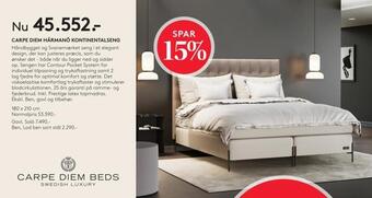 SENG Carpe diem härmanö kontinentalseng tilbud