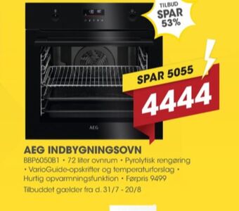 Punkt1 Aeg indbygningsovn tilbud