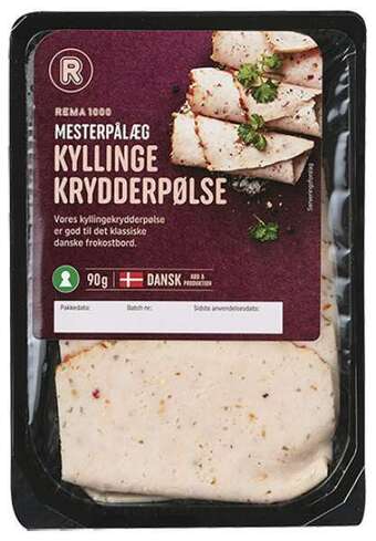 REMA 1000 Kyllingkryd.pølse, 90 g tilbud