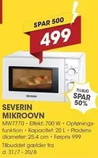 Punkt1 Severin mikroovn tilbud