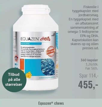 Helsam Equazen chews 360 kapsler tilbud