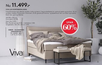 SengeSpecialisten Viva lux kontinentalseng tilbud
