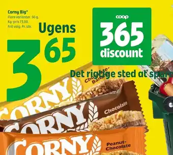 Corny Big* Flere varianter. 50 g.