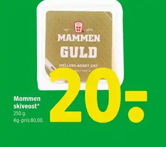 Coop 365 Mammen skiveost* tilbud