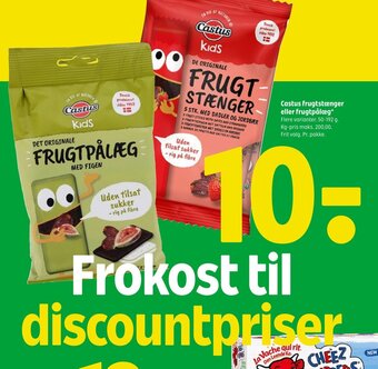 Coop 365 Castus frugtstænger eller frugtpålæg* tilbud