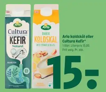 Coop 365 Arla koldskål eller Cultura Kefir tilbud
