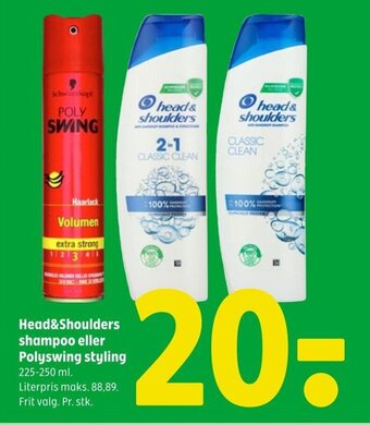Coop 365 Head&Shoulders shampoo eller Polyswing styling tilbud