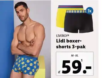 Lidl LIVERGYⓇ Lidl boxer-shorts 3-pak tilbud