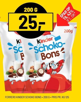 FERRERO KINDER SCHOKO BONS 200 G