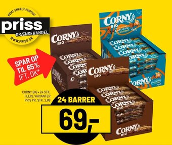 Priss CORNY BIG24 STK. FLERE VARIANTER tilbud