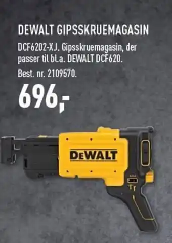 Johannes Fog DEWALT GIPSSKRUEMAGASIN DCF6202-XJ. tilbud