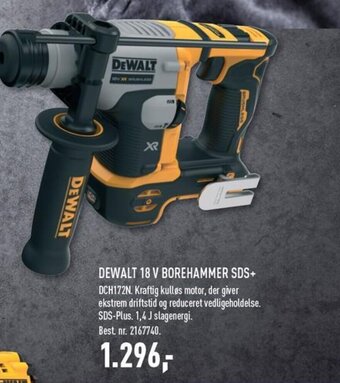 Johannes Fog DEWALT 18 V BOREHAMMER SDS+ DCH172N tilbud