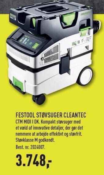 Johannes Fog FESTOOL STØVSUGER CLEANTEC tilbud