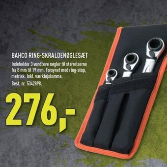Johannes Fog BAHCO RING-SKRALDENØGLESÆT tilbud