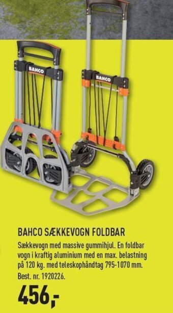 Johannes Fog BAHCO SÆKKEVOGN FOLDBAR tilbud