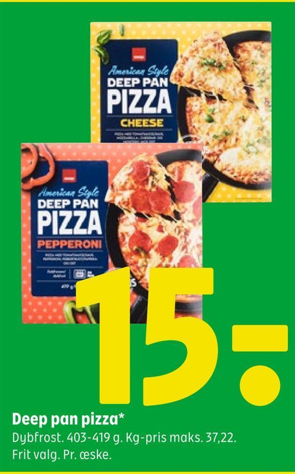 Deep pan pizza tilbud hos Coop 365