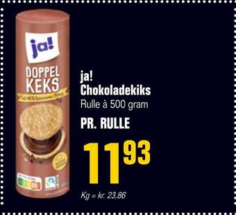 Otto Duborg Ja! chokoladekiks tilbud