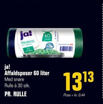 Otto Duborg Ja! affaldsposer 60 liter tilbud