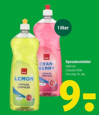 Coop 365 Opvaskemiddel tilbud