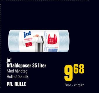 Otto Duborg Ja! affaldsposer 35 liter tilbud