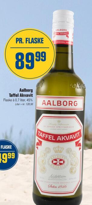 Otto Duborg Aalborg taffel akvavit tilbud