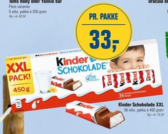 Otto Duborg Kinder schokolade xxl tilbud