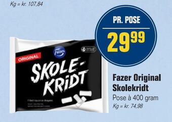 Otto Duborg Fazer original skolekridt tilbud