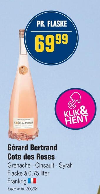 Otto Duborg Gérard bertrand cote des roses tilbud