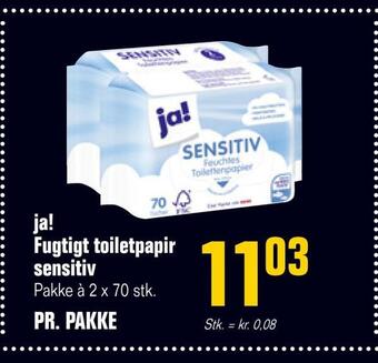 Otto Duborg Ja! fugtigt toiletpapir sensitiv tilbud