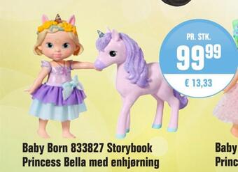 Baby born 833827 storybook princess bella med enhjørning
