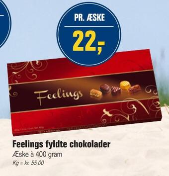 Feelings fyldte chokolader