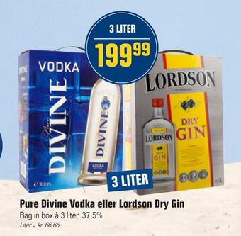 Otto Duborg Pure divine vodka eller lordson dry gin tilbud