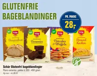 Otto Duborg Schär glutenfri bageblandinger tilbud