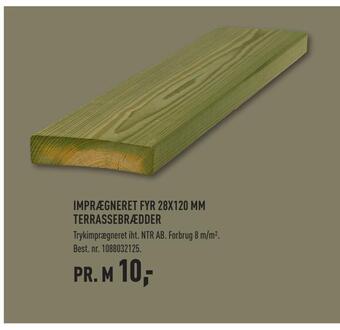 Johannes Fog Imprægneret fyr 28x120 mm terrassebrædder tilbud