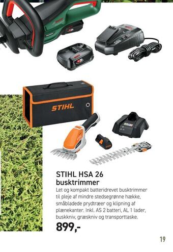Johannes Fog Stihl hsa 26 busktrimmer tilbud