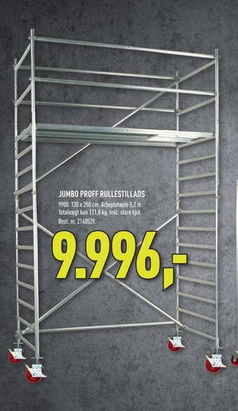 Johannes Fog Jumbo proff rullestillads tilbud
