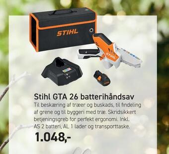 Johannes Fog Stihl gta 26 batterihåndsav tilbud