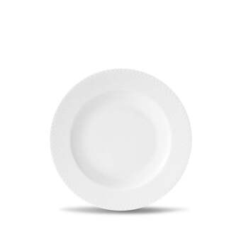 Lyngby porcelæn rhombe dyb tallerken 23 cm