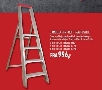 Johannes Fog JUMBO SUPER PROFF TRAPPESTIGE tilbud