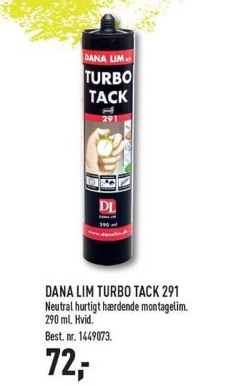 Johannes Fog DANA LIM TURBO TACK 291 tilbud