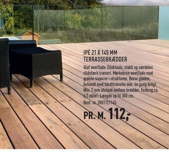 Johannes Fog IPÉ 21 X 145 MM TERRASSEBRÆDDER tilbud
