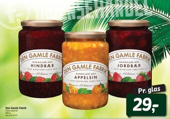 Fakta Tyskland Den gamle fabrik hindbærmarmelade tilbud